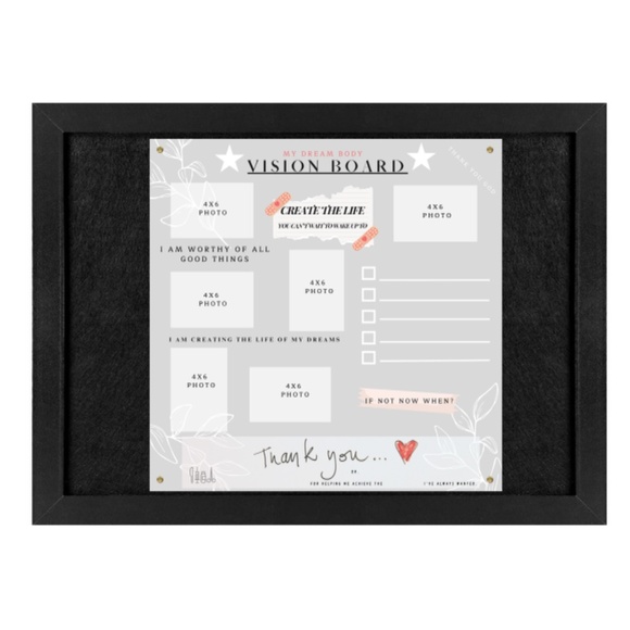 Dream Body Vision Board Poster 24X24 - Manifest Your Cosmetic Surgery & Fitness - Picture 5 of 7